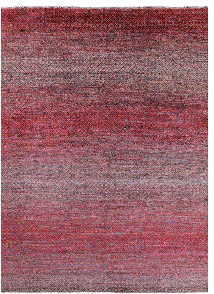 10' 2" X 13' 10" Savannah Grass Handmade Wool & Silk Rug - Q15427