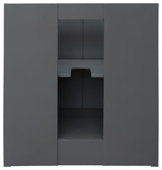 30" Single Vanity, Gray Ash, White Carrara Top, Rectangle Sink