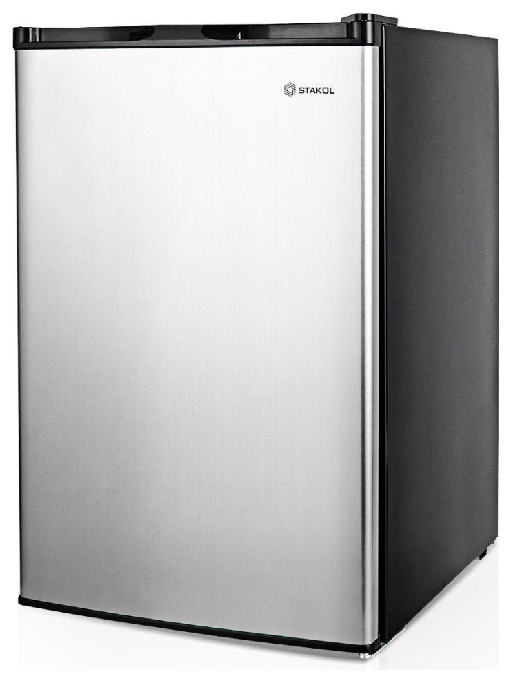 STAKOL 3 cu.ft. Compact Upright Freezer w/ Stainless Steel Door Removable Shelf