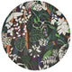 Sabi Jungle Chocolatte 16" Round Pebble Placemats, Set of 4