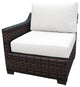 kathy ireland River Brook 5 Piece Wicker Patio Furniture Set, Alabaster