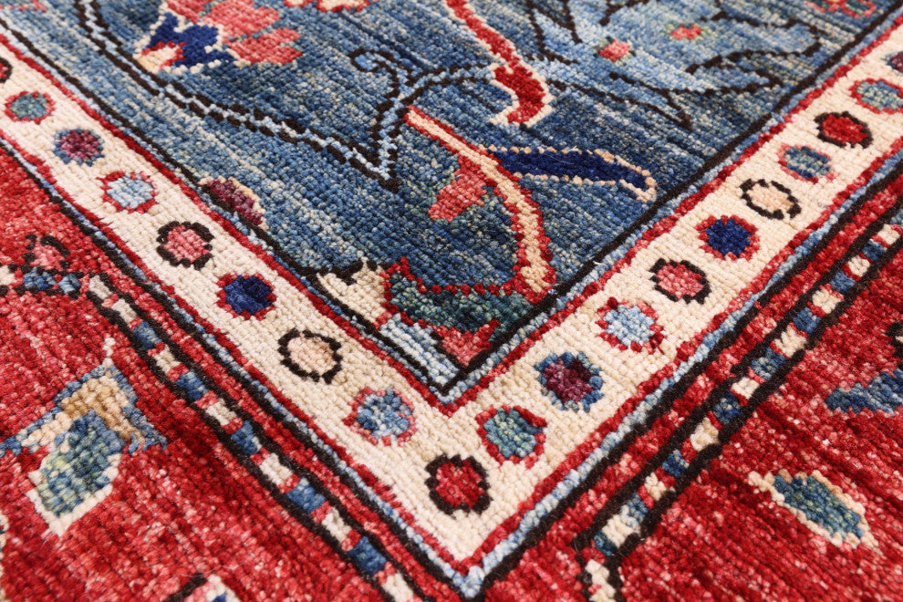 5' 10" X 8' 7" Persian Fine Serapi Handmade Rug - Q12446