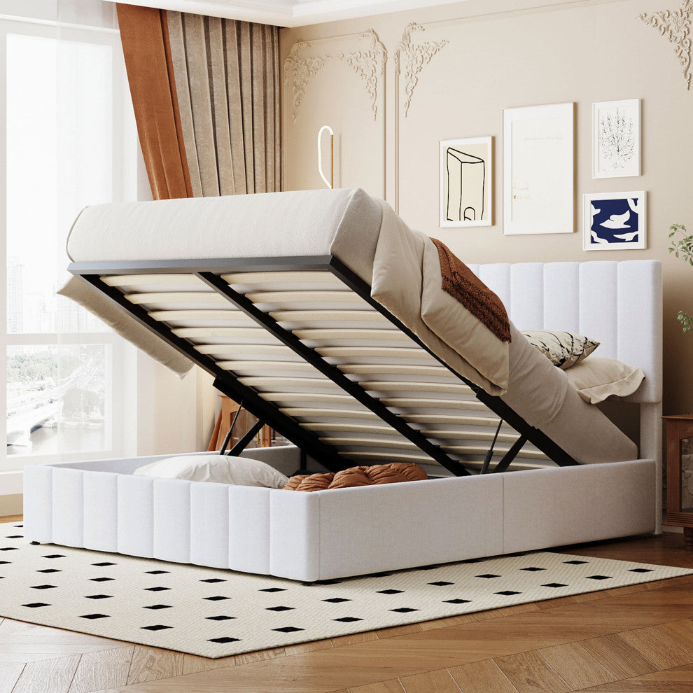 Gewnee Queen size Upholstered Platform bed