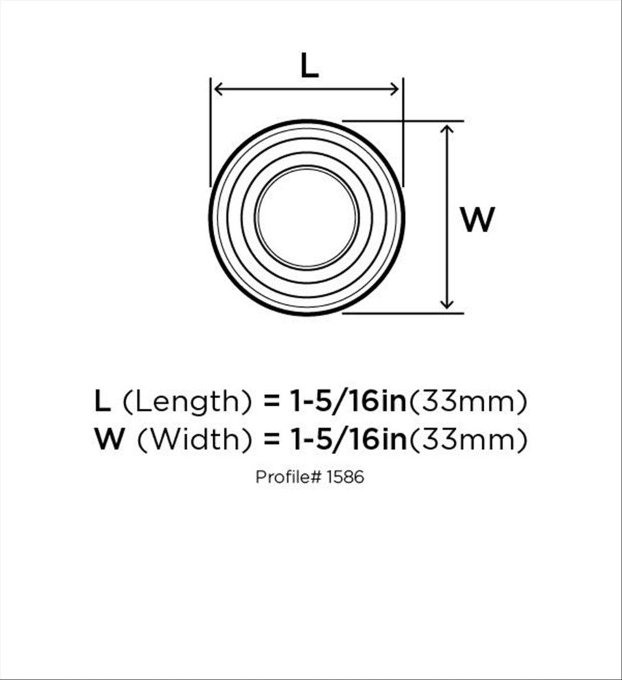 Amerock Inspirations Ring Cabinet Knob, Set of 10, Satin Nickel