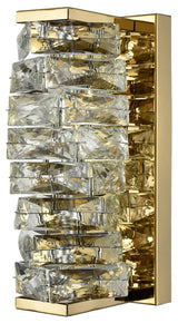 Modern Crystal LED Wall Light Gold
