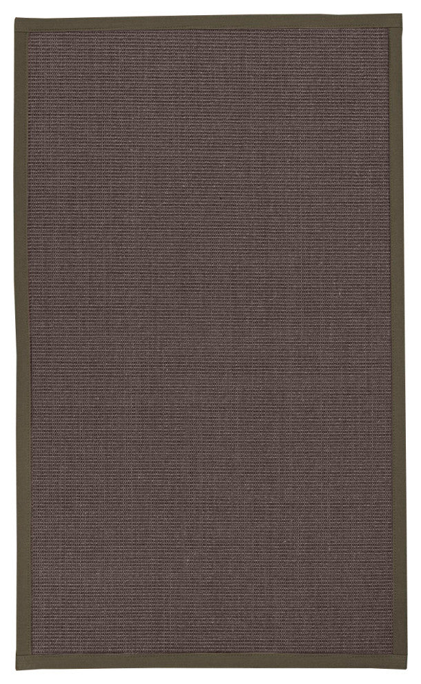 Natural Area Rugs Big Sur Custom Sisal Rug, 12'' x 18'', Moss Border