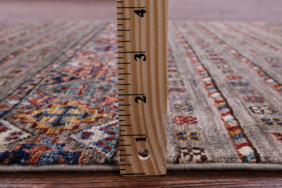 3' 3" X 5' 3" Hand Knotted Khorjin Super Kazak Rug Q11072