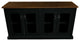 70" Rustic Two Tone Sideboard Buffet, Black