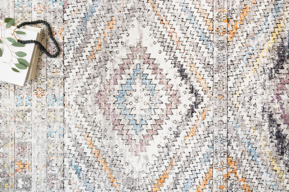 Dante Area Rug by Loloi II, Ivory/Multi, 7'10"x10'6"