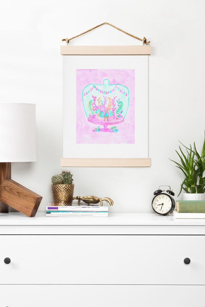 Deny Designs Dash And Ash Unicorn Hideaway Art Print