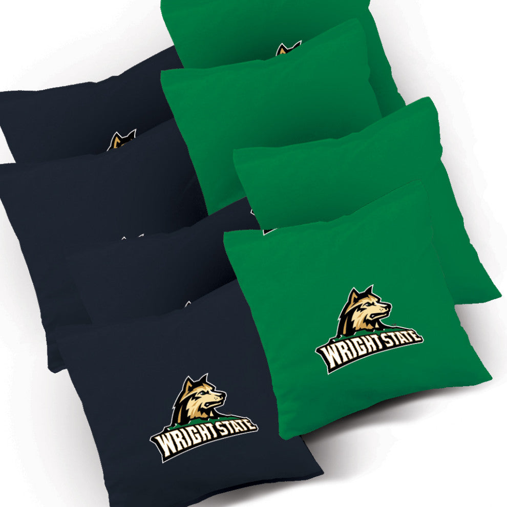 Wright State Distressed Cornhole Set