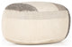Color Block Floor Cushion-Brown, Cream