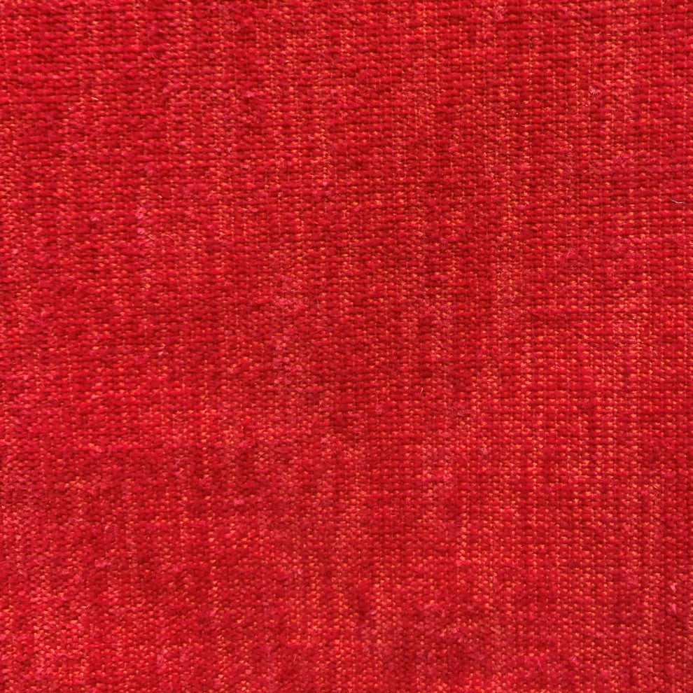 Plutus Scarlet Zest Red Solid Luxury Outdoor/Indoor Throw Pillow, 12"x20"