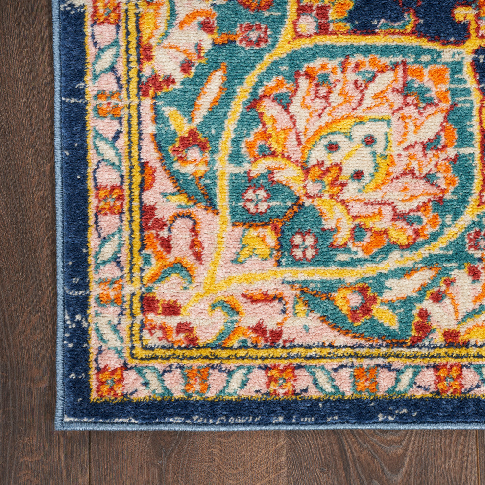Nourison Passion 8' x 10' Navy Multicolor Transitional Indoor Area Rug
