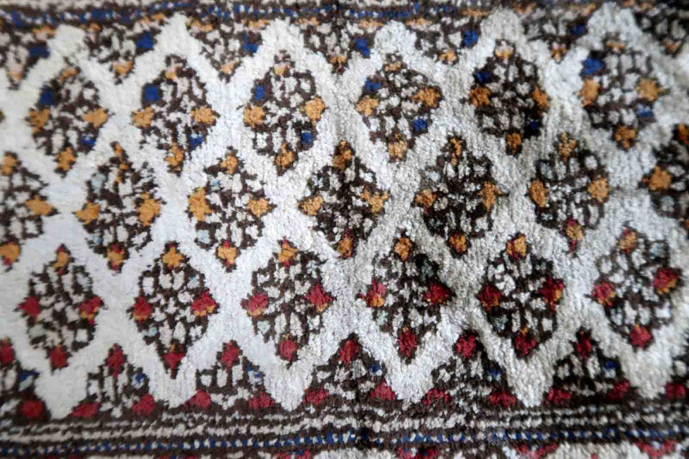 Vintage Turkish Sivas Silk Mat 0.9'x2.1', 30cmx66cm, 1950s 1C1011