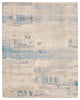 Nourison Solace 8' x 10' Ivory/Grey/Blue Modern Indoor Area Rug