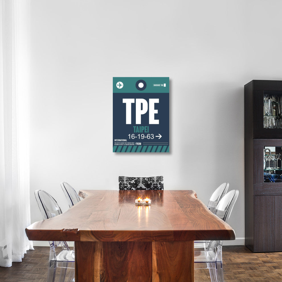 "TPE Taipei Luggage Tag 1" Fine Art Print