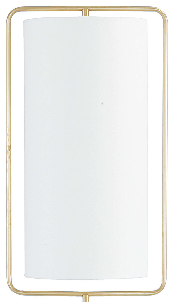 Geo Rectangle Floor Lamp (Natural Brass)