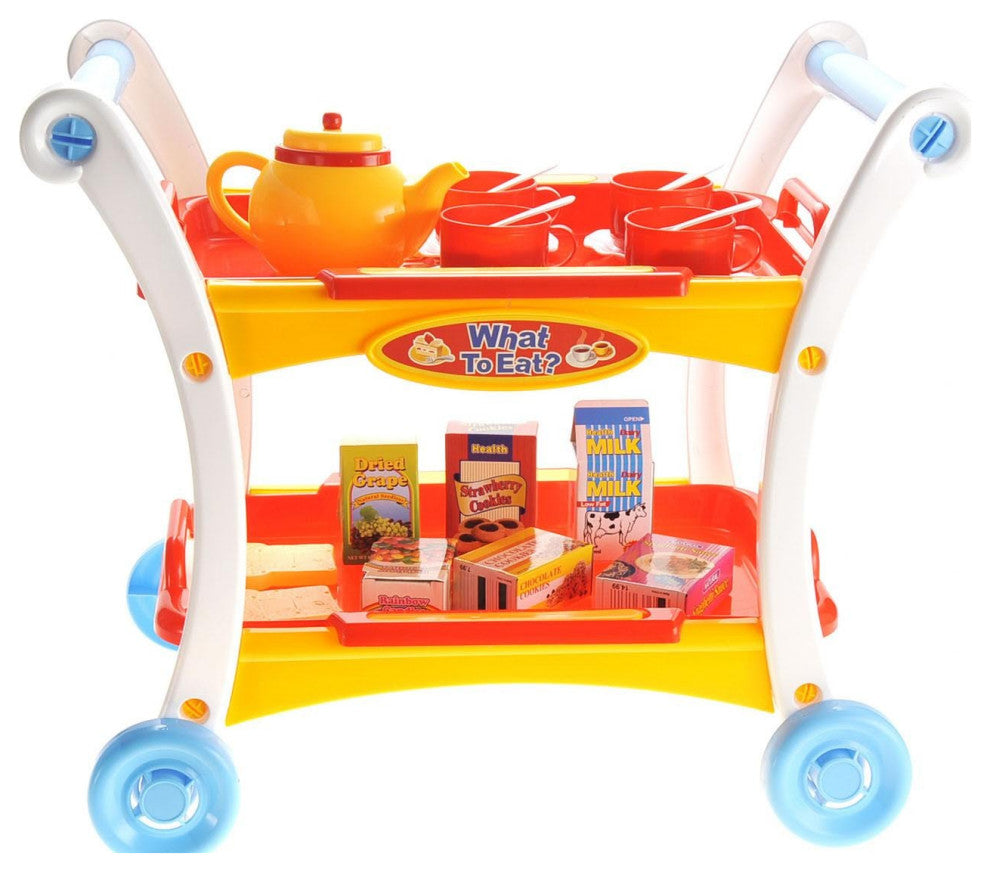 Tea Time Trolley Cart Pretend Play Set