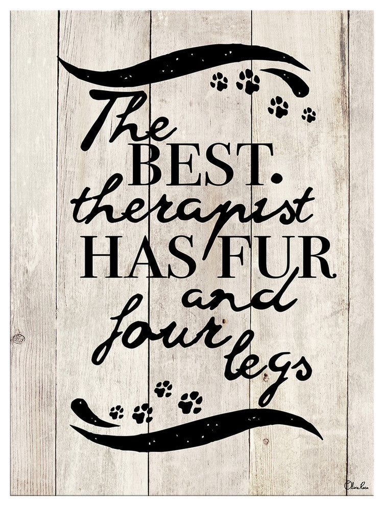 Ready2HangArt ''Four Legs'' Wrapped Canvas Animal Wall Art, 16"x12"