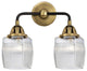 Innovations 288-2W-BAB-G302 2-Light Bath Vanity Light, Black Antique Brass