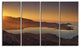 "Portoferraio Bay Beach Aerial View" Seashore Wall Art, 4 Panels, 48"x28"