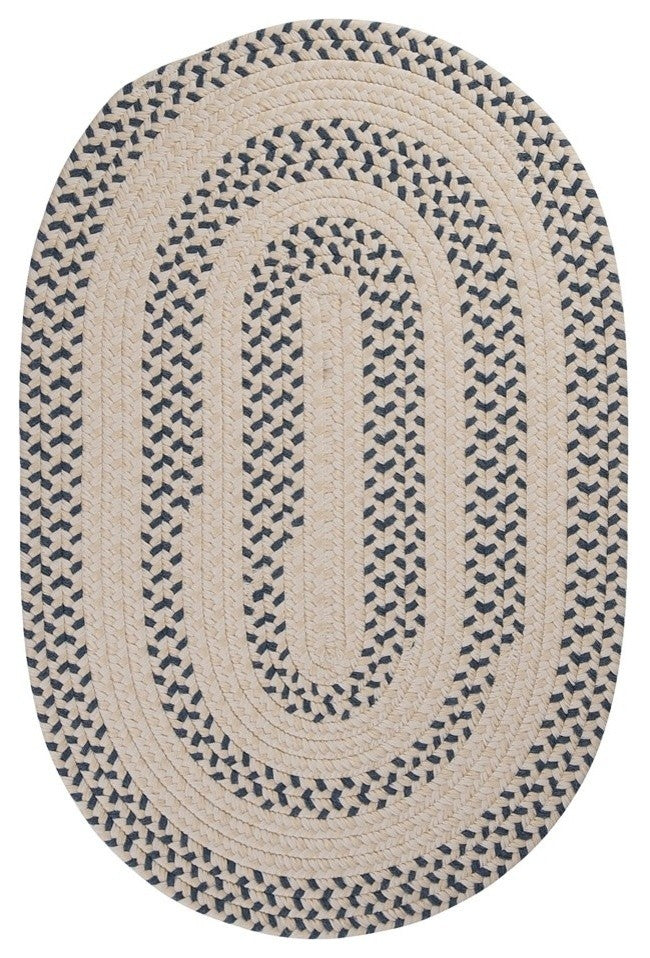 Colonial Mills Elmwood EM59 Denim Traditional Area Rug, Oval 2'x10'
