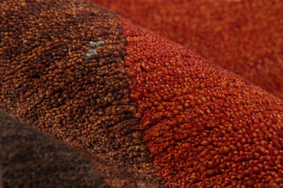 Desert Gabbeh Hand-Tufted Rug, Paprika, 8'x11'
