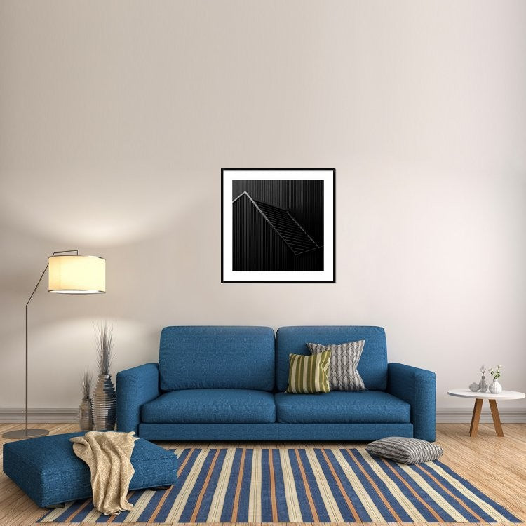 "Black Light" Framed Digital Print by Gilbert Claes, 38"x38"