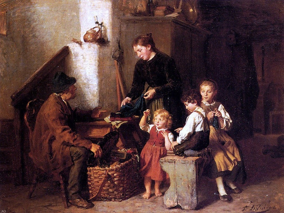 Felix Schlesinger The Peddler's Wares, 21"x28" Wall Decal