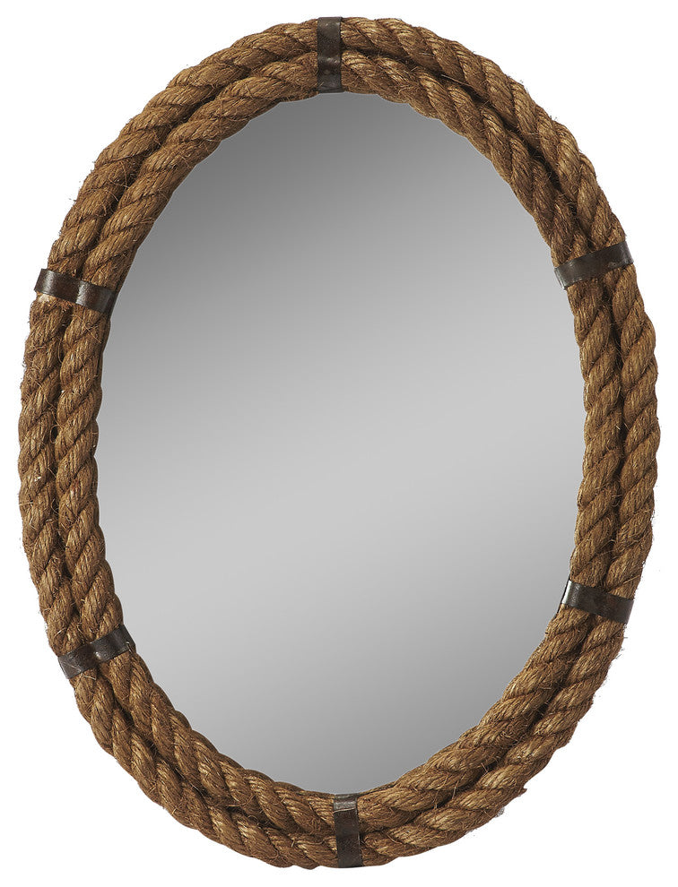 Darby Oval Rope Wall Mirror