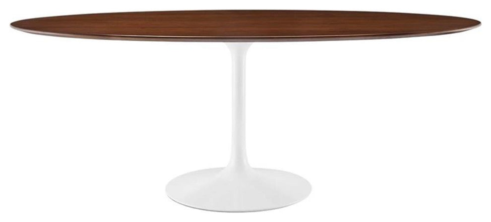 Lippa 78 Wood Dining Table, Walnut