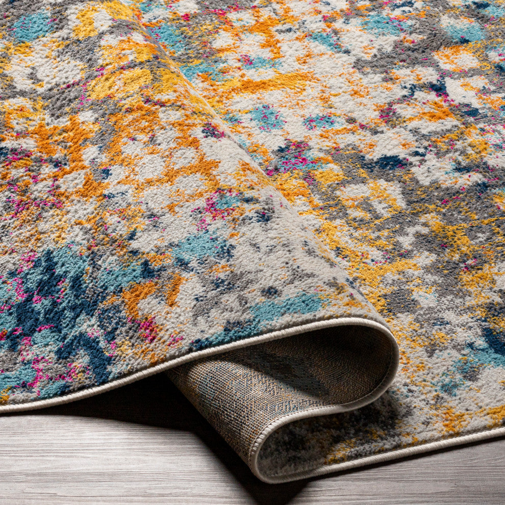 Floransa FSA-2342 Modern Colorful 7'10"x10' Area Rug