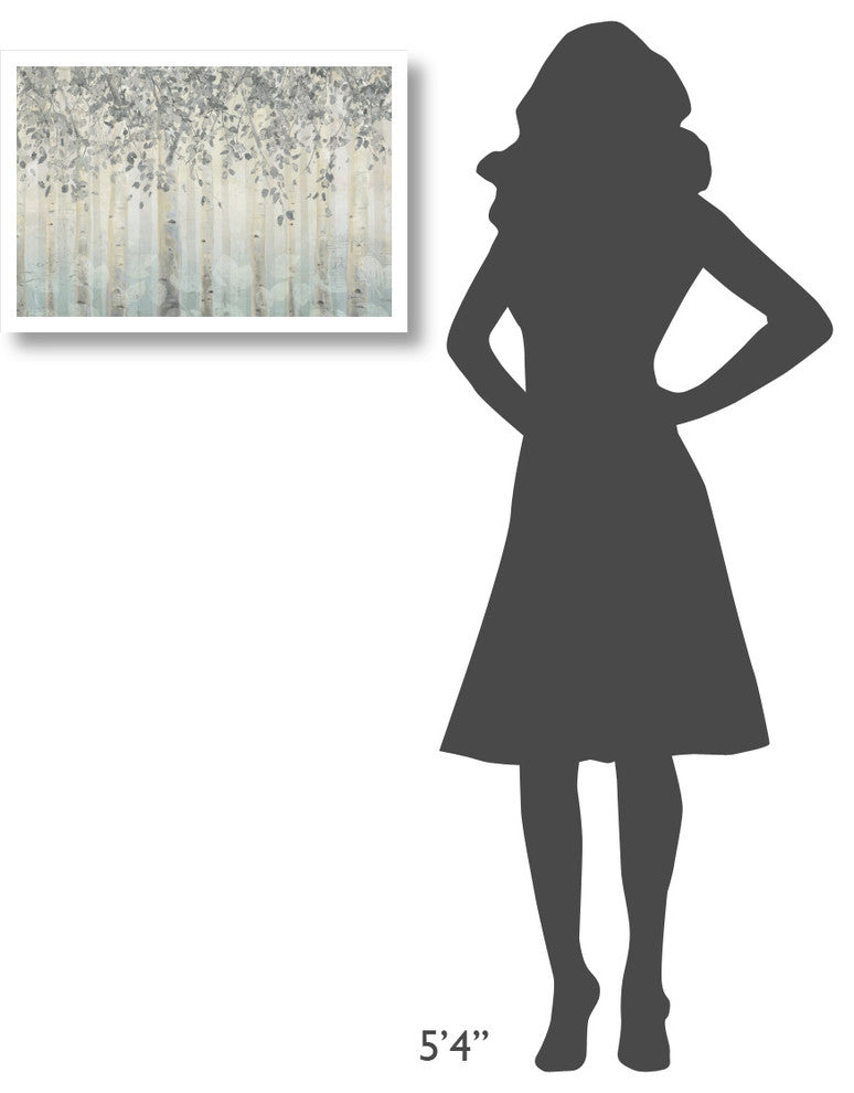 "Silver and Gray Dream Forest I" Digital Paper Print by James Wiens, 26"x18"