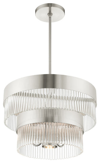 Livex Lighting Norwich 5 Light Brushed Nickel Chandelier