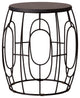 19" Oto Stool/Table, Iron With Granite