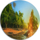 Beautiful Thailand Tropical Beach, Landscape Round Wall Art, 36"
