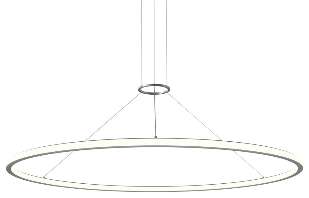 Sonneman 2235-62-30 Luna 62"W LED Ring Chandelier - 3000K - Bright Satin