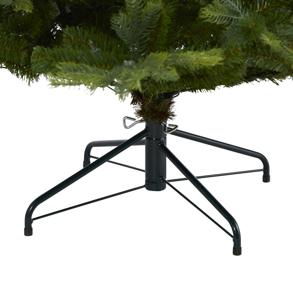 7' Prelit North Carolina Spruce Faux Christmas Tree
