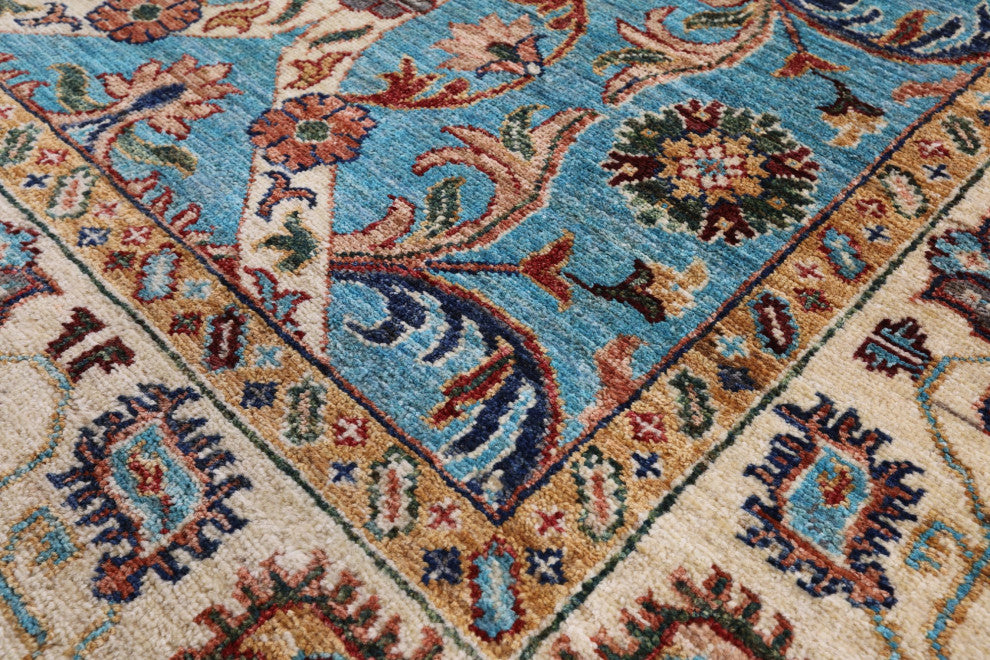 Handmade Persian Tabriz Wool Rug 7' 0" X 9' 8" Q8329