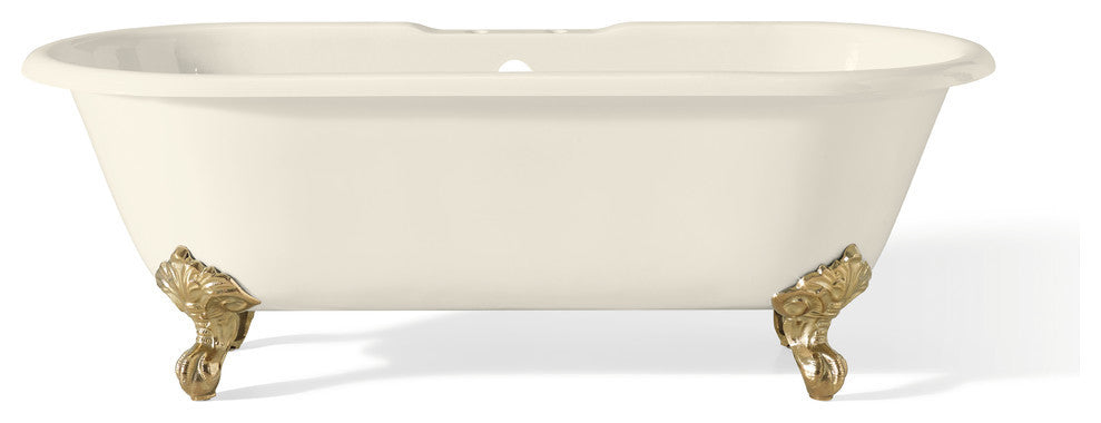 Cheviot Products Regal Cast Iron Bathtub With Faucet Holes