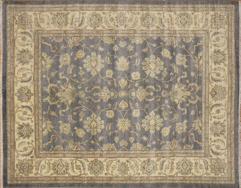 Peshawar Ashlyn Gray Hand-Knotted Rug, 8''3x10''3