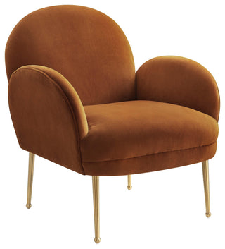 TOV Furniture Gwen Cognac Velvet Chair
