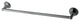 BA4812BK Water Onyx 18 inch Towel Bar, Black Nickel