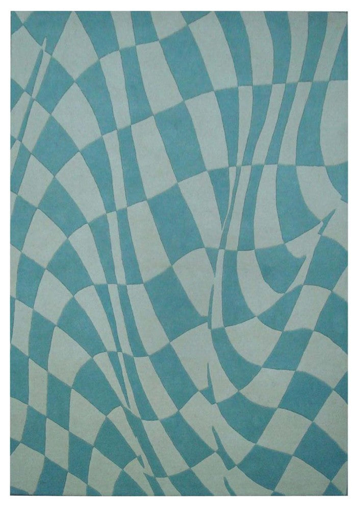 Safavieh Soho Soh763A Geometric Rug, Blue/Ivory, 5'0"x8'0"