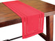 Double Hemstitch Easy Care Table Runner, 14"x72", Red