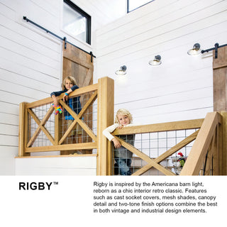 Hinkley Rigby Small Single Light Vanity, Polished Nickel