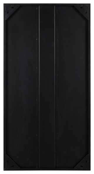 Rios Gold and Red Painted With Acid Wash Metal Wall Art