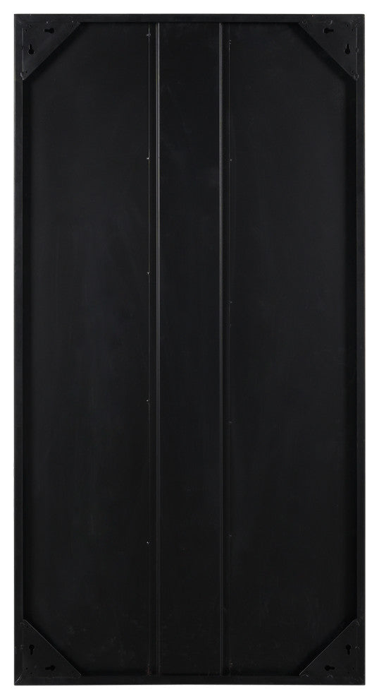 Rios Gold and Red Painted With Acid Wash Metal Wall Art