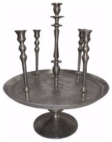 Benzara BM150638 United Illuminator Aluminum Candle Holder